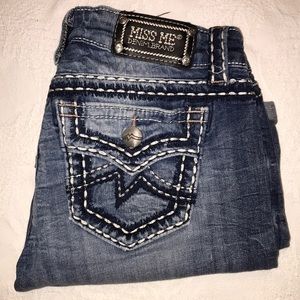 Mid Thigh Miss Me Shorts